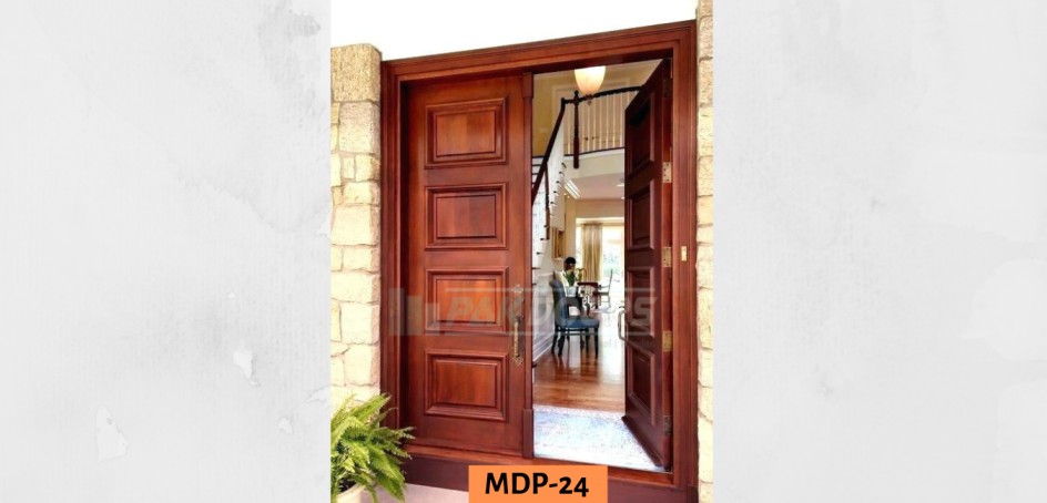 Solid Wooden Main Entrance Door Design