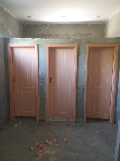 wpc door with frame